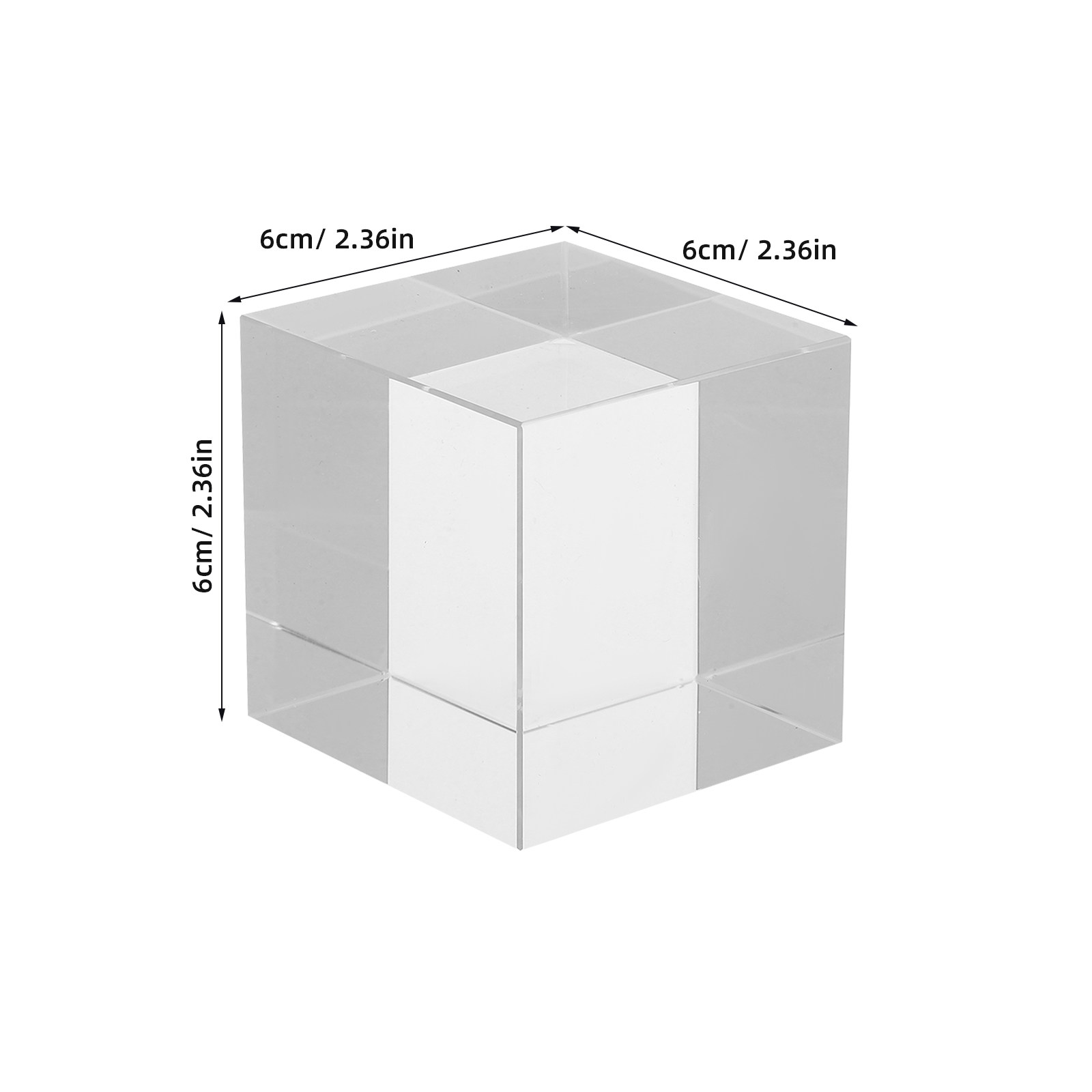 Прозрачный квадратный стеклянн – обзор и цена Paper Weight Crystal